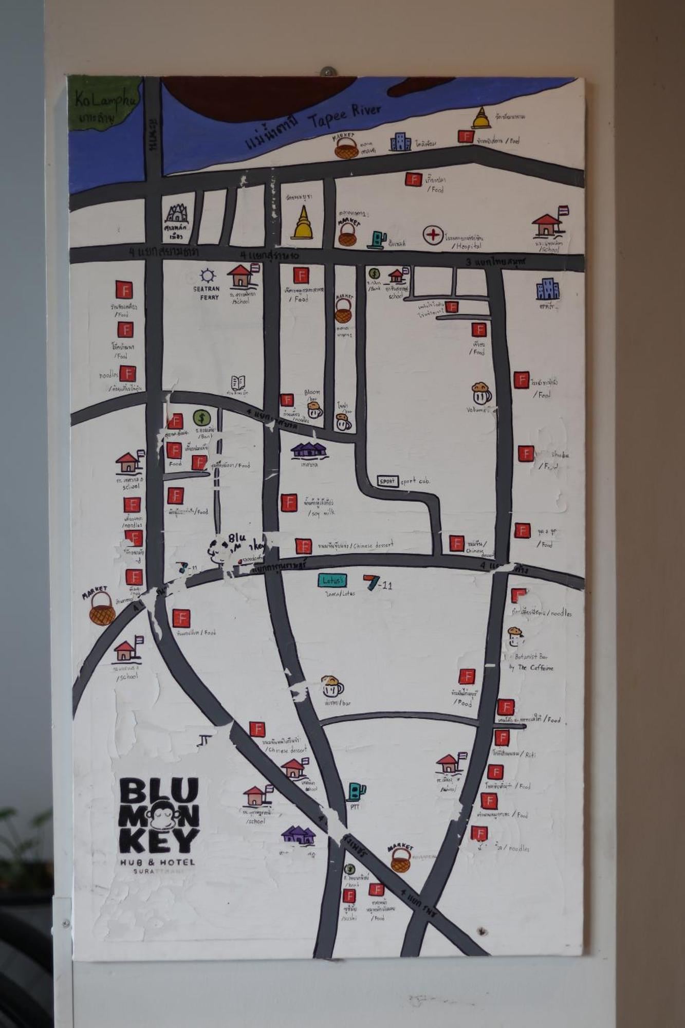 Blu Monkey Hub & Hotel Surat Thani Eksteriør billede